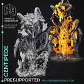 Centipede 3D-printed model